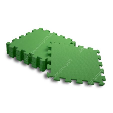 Мягкий пол универсальный, 30*30(см), толщина 1см, зеленый