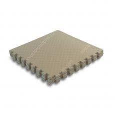 Мягкий пол универсальный, 60*60 (см), толщина 1см, бежево-коричневый