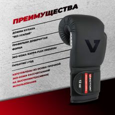 Универсальные тренировочные перчатки Vector Boxing Beats Black/White 12 oz