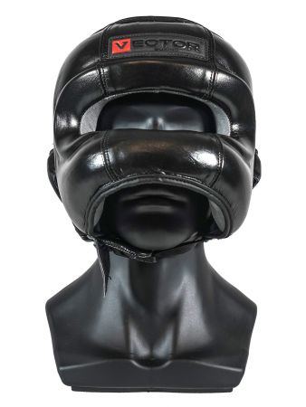 Бамперный шлем Vector Boxing Face Bumper L (57 - 59) черный