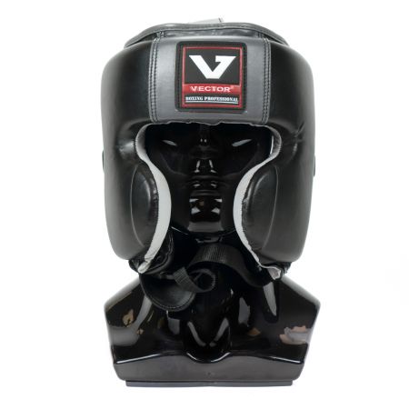 Шлем мексиканского стиля Vector Boxing Mex Head M (55 - 57) черный FLEX