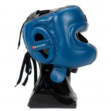 Бамперный шлем Vector Boxing Face Bumper S (53 - 55) синий FLEX