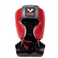 Шлем мексиканского стиля Vector Boxing Mex Head L (57 - 59) красный FLEX