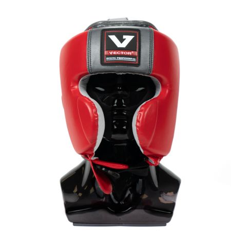Шлем мексиканского стиля Vector Boxing Mex Head L (57 - 59) красный FLEX