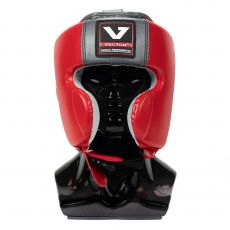Шлем мексиканского стиля Vector Boxing Mex Head S (53 - 55) красный FLEX