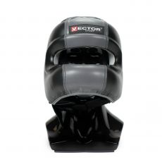 Бамперный шлем Vector Boxing Face Bumper XL (59 - 62) черно-серый FLEX