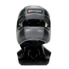 Бамперный шлем Vector Boxing Face Bumper S (53 - 55) черно-серый FLEX