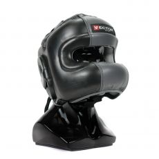 Бамперный шлем Vector Boxing Face Bumper XL (59 - 62) черно-серый FLEX