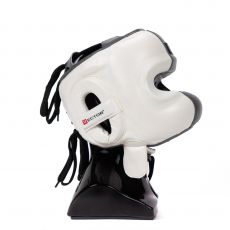 Бамперный шлем Vector Boxing Face Bumper XL (59 - 62) бело-черный
