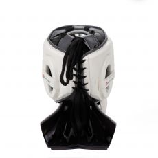 Бамперный шлем Vector Boxing Face Bumper M (55 - 57) бело-черный FLEX