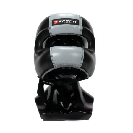 Бамперный шлем Vector Boxing Face Bumper L (57 - 59) черно-серый