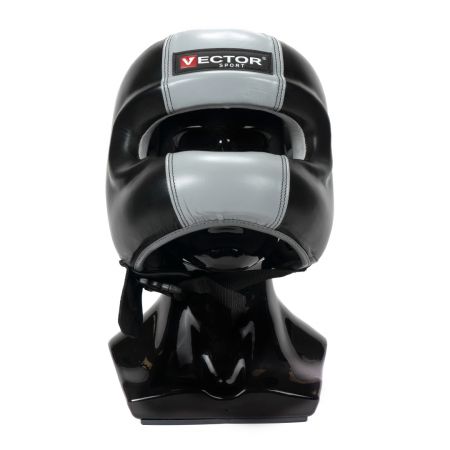 Бамперный шлем Vector Boxing Face Bumper S (53 - 55) черно-серый