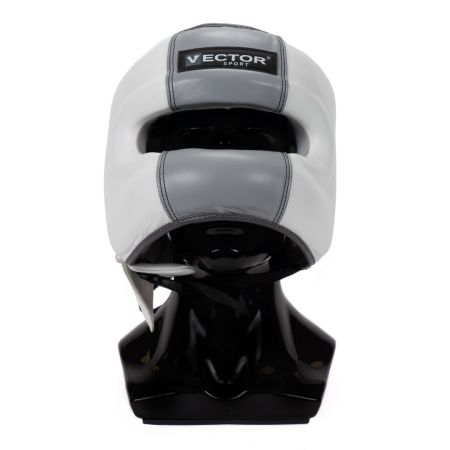 Бамперный шлем Vector Boxing Face Bumper S (53 - 55) бело-серый