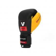 Универсальные тренировочные перчатки Vector Boxing Flex, Black/Yellow 12 oz