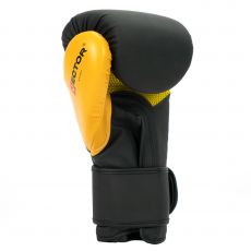 Универсальные тренировочные перчатки Vector Boxing Flex, Black/Yellow 10 oz