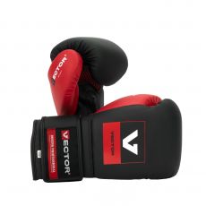 Универсальные тренировочные перчатки Vector Boxing Flex, Black/Red 12 oz