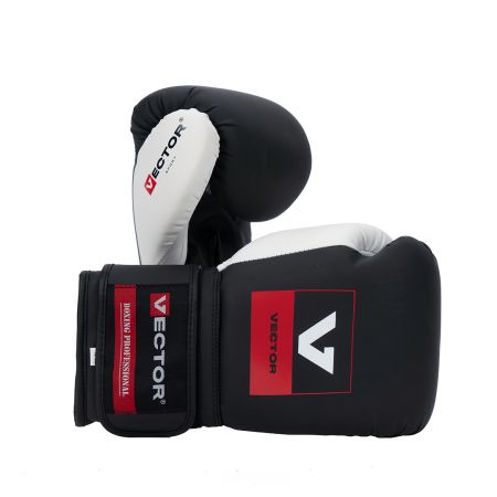 Универсальные тренировочные перчатки Vector Boxing Flex, Black/White 14 oz