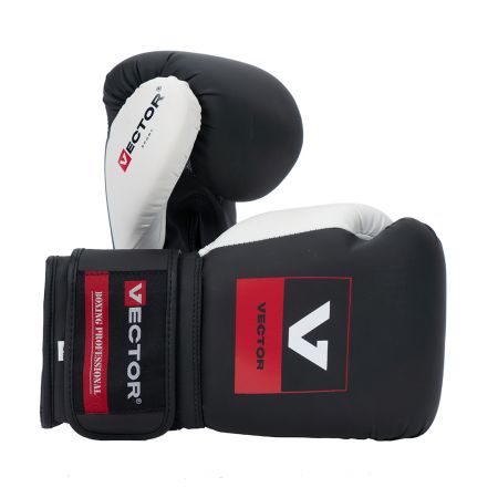 Универсальные тренировочные перчатки Vector Boxing Flex, Black/White 10 oz