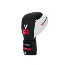 Универсальные тренировочные перчатки Vector Boxing Flex, Black/White 12 oz