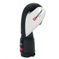 Универсальные тренировочные перчатки Vector Boxing Flex, Black/White 10 oz