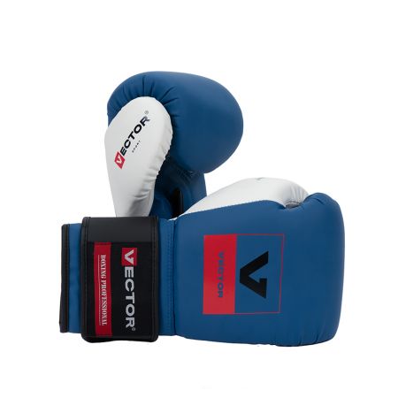 Универсальные тренировочные перчатки Vector Boxing Flex, Blue/White 14 oz