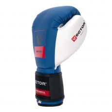 Универсальные тренировочные перчатки Vector Boxing Flex, Blue/White 10 oz