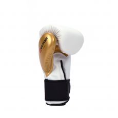 Универсальные тренировочные перчатки Vector Boxing Flex, White/Gold 14 oz