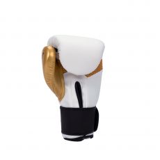 Универсальные тренировочные перчатки Vector Boxing Flex, White/Gold 12 oz