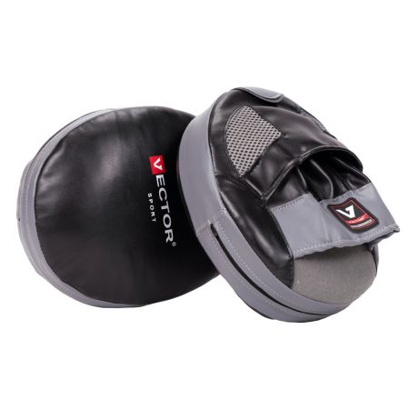 Лапы тренерские для бокса Vector Boxing AirPads черно-серые FLEX