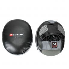 Лапы тренерские для бокса Vector Boxing AirPads черно-серые FLEX
