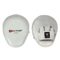 Лапы тренерские для бокса Vector Boxing Punch Mitts белые FLEX