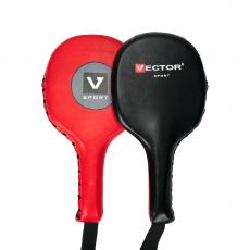 Тренерские лапы-ракетки Vector Boxing Power Paddles черно-красные