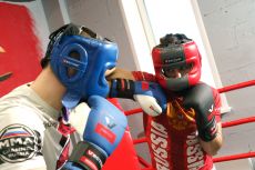 Бамперный шлем Vector Boxing Face Bumper S (53 - 55) красный FLEX