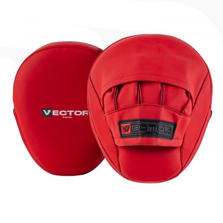 Лапы тренерские для бокса Vector Boxing Punch Mitts pro красные